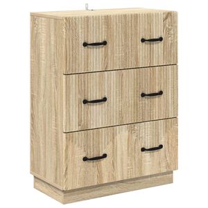 vidaXL Ormar s ladicama Hrast sonoma 66 x 34,5 x 87 cm