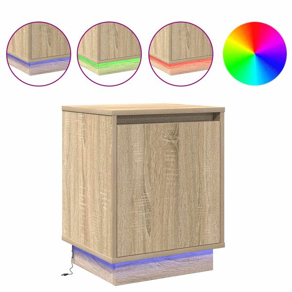 vidaXL Noćni ormar Sonoma hrast 39 x 34,5 x 50 cm Konstruirano drvo