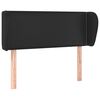 vidaXL Uzglavlje s u&scaron;ima crno 93x23x78/88 cm od umjetne kože