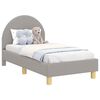 vidaXL Okvir kreveta za malu djecu s naslonom Svijetlo siva Vuna