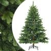 vidaXL Umjetno božićno drvce s nogom Zelena 150 cm PVC, PE i čelik