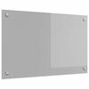 vidaXL Kuhinjski zid Svijetlo siva 80 x 50 cm Staklo otporno na udarce