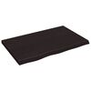 vidaXL Kupaonska radna ploča tamnosmeđa 80x50x(2-4) cm tretirano drvo