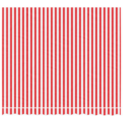 vidaXL Zamjenska tkanina za tendu crveno-bijela prugasta 3 x 2,5 m