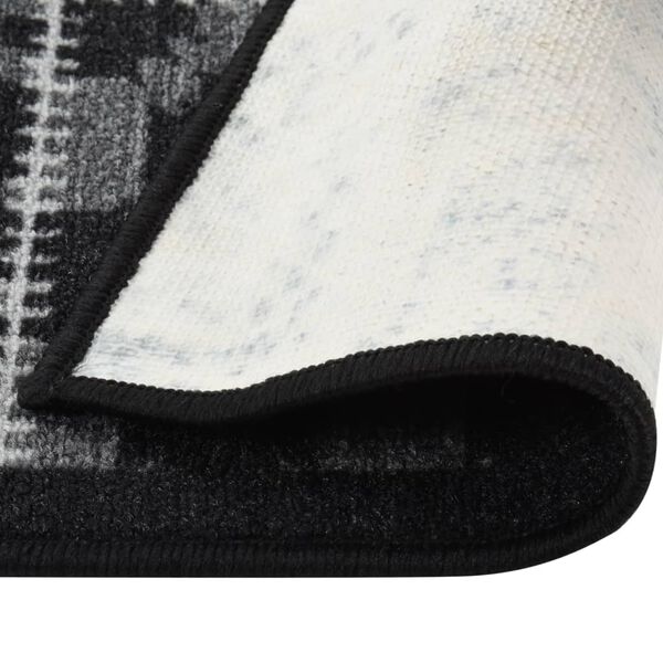 vidaXL Dugi tepih crni 80 x 350 cm