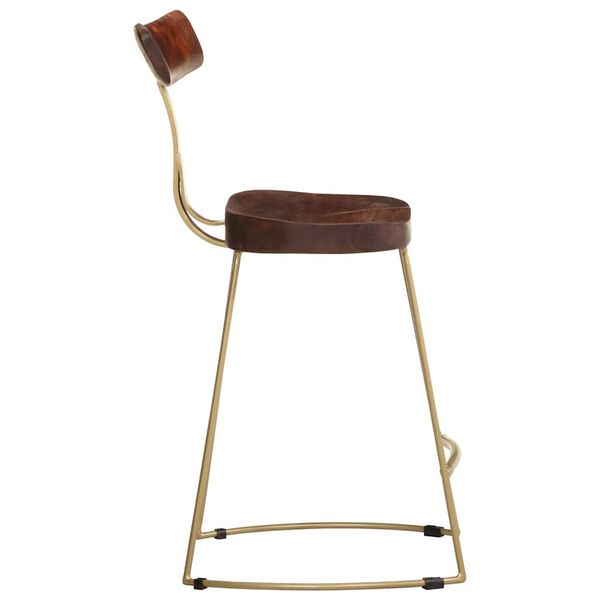 vidaXL Barski stolci 2 kom 49x43x79 cm masivnog drva manga