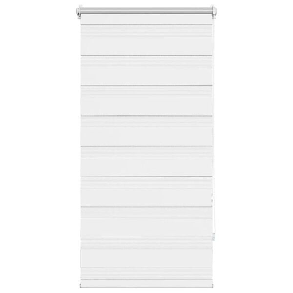 vidaXL Rolo bijele zavjese sa zebrastim linijama 80 x 150 cm