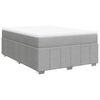 vidaXL Krevet box spring s madracem svjetlosivi 140x200 cm od tkanine