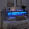 vidaXL LED uzglavlje boja hrasta 220x18,5x103,5 cm konstruirano drvo