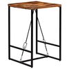 vidaXL Barski stol od masivnog obnovljenog drva 70 x 70 x 106 cm