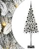 vidaXL Božićno drvce s 300 LED svjetlima Bijelo 210 cm PE i čelik