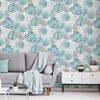 DUTCH WALLCOVERINGS zidna tapeta s uzorkom lišća monstere plava