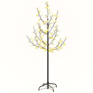 vidaXL Drvce rascvjetane tre&scaron;nje 84 tople bijele LED žarulje 120 cm