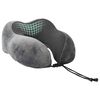 vidaXL Jastuk za putovanje Sivi 27 x 26 x 14 cm Pjena za pamćenje
