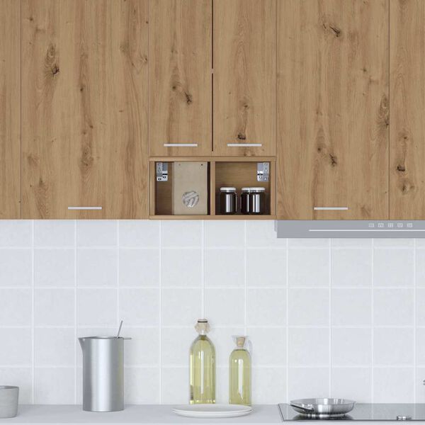 vidaXL Viseći ormarić s pohranom Umjetnički hrast 20 x 29,5 x 40 cm