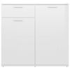 vidaXL Komoda sjajna bijela 80 x 36 x 75 cm od konstruiranog drva