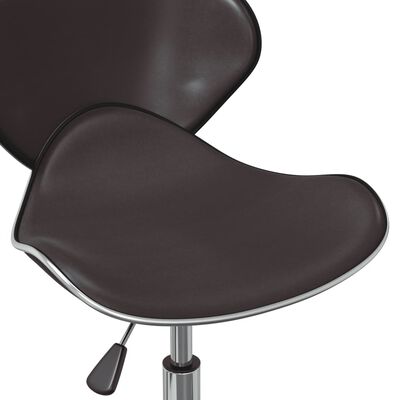 vidaXL Okretne blagovaonske stolice od umjetne kože 2 kom smeđe
