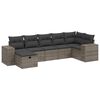vidaXL 7-dijelni set vrtnih sofa sivi od poliratana