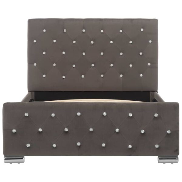 vidaXL Okvir za krevet sivi bar&scaron;unasti 100 x 200 cm