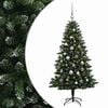 vidaXL Umjetno božićno drvce s kuglicama 120 cm 150 LED lampica