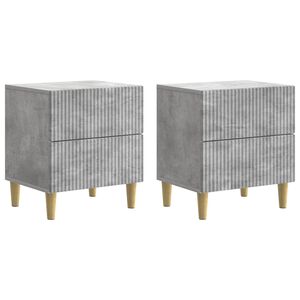 vidaXL Noćni ormar 2 kom. Betonska siva 43 x 34,5 x 48 cm