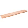 vidaXL Zidna polica svjetlosmeđa 100x20x2 cm od obrađene hrastovine