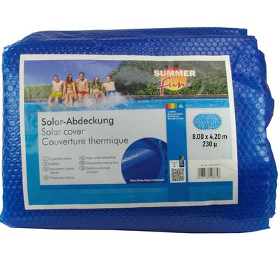 Summer Fun solarni pokrivač za ljetni bazen ovalni 800 x 420 cm PE plavi
