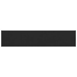 vidaXL Prozorska klupčica Crno s drvenim uzorkom 160 x 35 x 4,5 cm PVC
