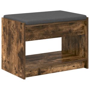 vidaXL Klupa za hodnik Dimljeni Hrast 63 x 38 x 45 cm