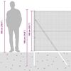 vidaXL Stup za ogradu Zelena 50 x 1,4 m (19 x 19 mm mreža) Čelik i PVC