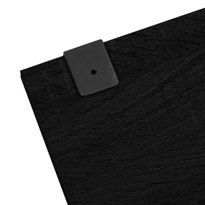 vidaXL 6-dijelni set kupaonskog namještaja crni od konstruiranog drva