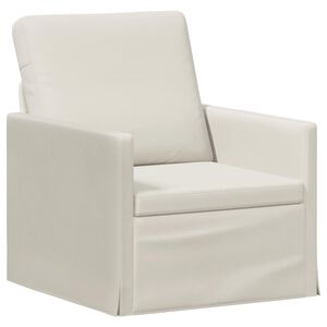 vidaXL Jednokrevetni Sofa Krem 70 x 81 x 82 cm Bar&scaron;un