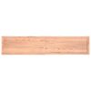 vidaXL Stolna ploča svjetlosmeđa 200x40x(2-6) cm obrađena hrastovina