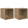 vidaXL Set TV komoda 2 pcs Umjetnički hrast Konstruirano drvo