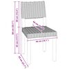 vidaXL Stolac za blagovanje 2 pcs Prirodna 46 x 55 x 84 cm Kubu Ratan