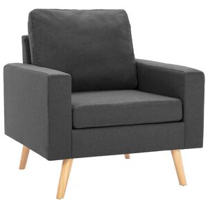 vidaXL Fotelja od tkanine tamnosiva