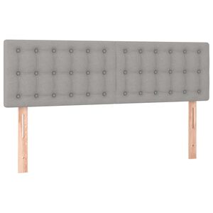 vidaXL Uzglavlja svjetlosiva 144x5x78/88 cm od tkanine