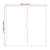 vidaXL Prozirna cerada s u&scaron;icama 5x8 m PVC