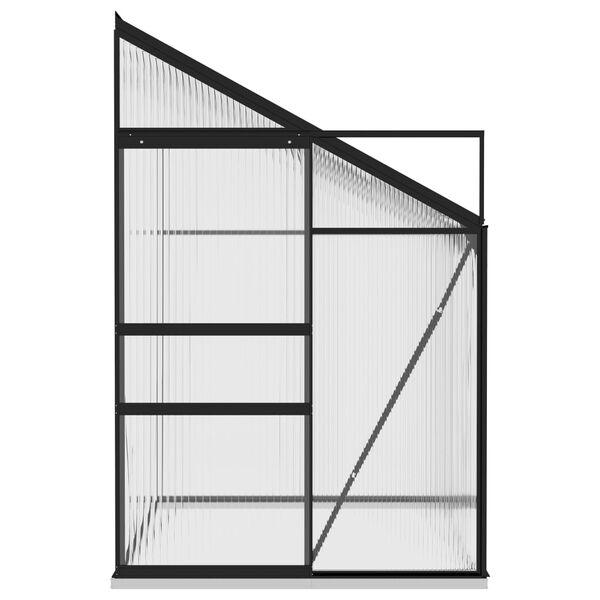 vidaXL Staklenik od aluminija antracit 3,97 m&sup3;