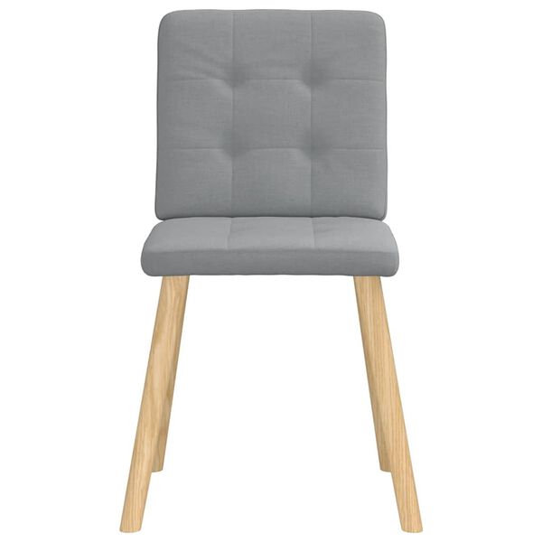 vidaXL Blagovaonske stolice od tkanine 6 kom svjetlosive