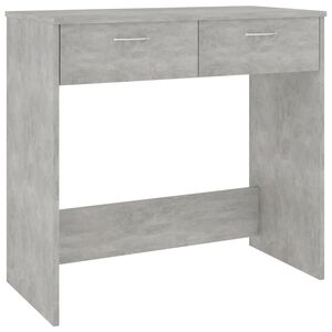 vidaXL Radni stol siva boja betona 80 x 40 x 75 cm konstruirano drvo