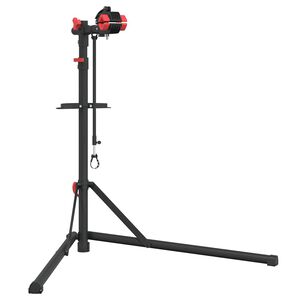 vidaXL Stalak za popravak bicikla sklopivi 92 - 152 cm crveni čelični