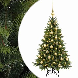vidaXL Umjetno božićno drvce s kuglicom 120 cm 150 LED lampica
