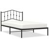 vidaXL Metalni okvir za krevet s uzglavljem crni 107x203 cm