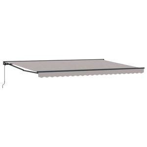 vidaXL Okvir tende Svijetlo siva 500 &times; 300 cm Poliester s PU premazom
