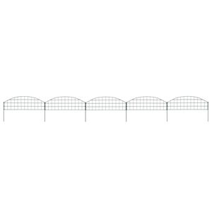 vidaXL Set ograde za ribnjak 8 kom. 50 x 80 cm Čelik Zelena