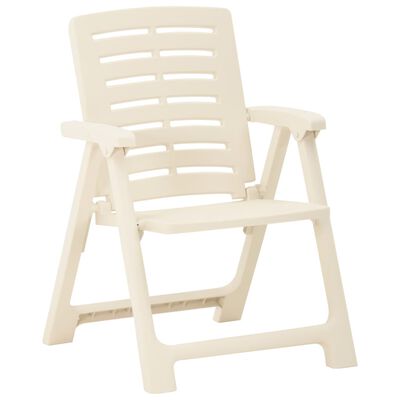 vidaXL Vrtne stolice 2 kom plastične bijele