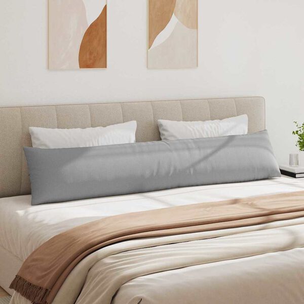 vidaXL Jastučići za sofu 2 pcs Siva 200 x 40 cm tkanina