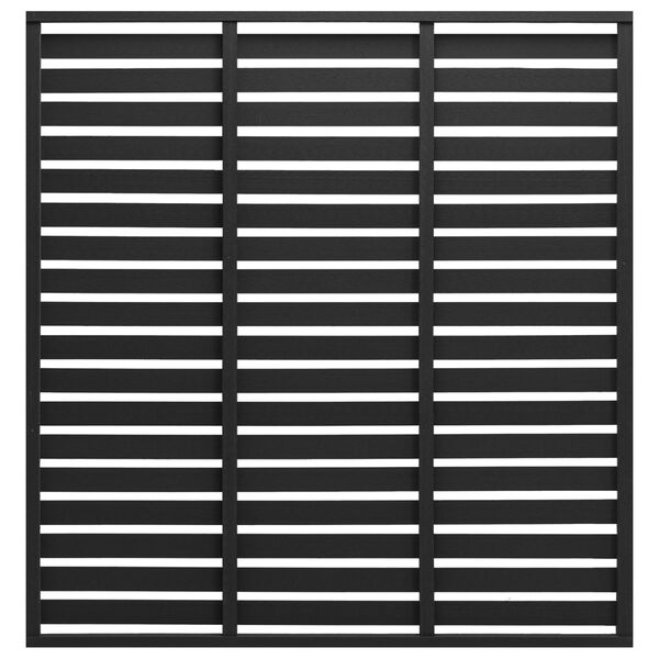 vidaXL Panel za ogradu WPC 180 x 180 cm crni
