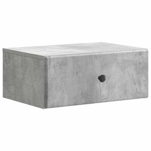 vidaXL Noćni ormarić za montažu na zid Betonska siva 49 x 34,5 x 20 cm